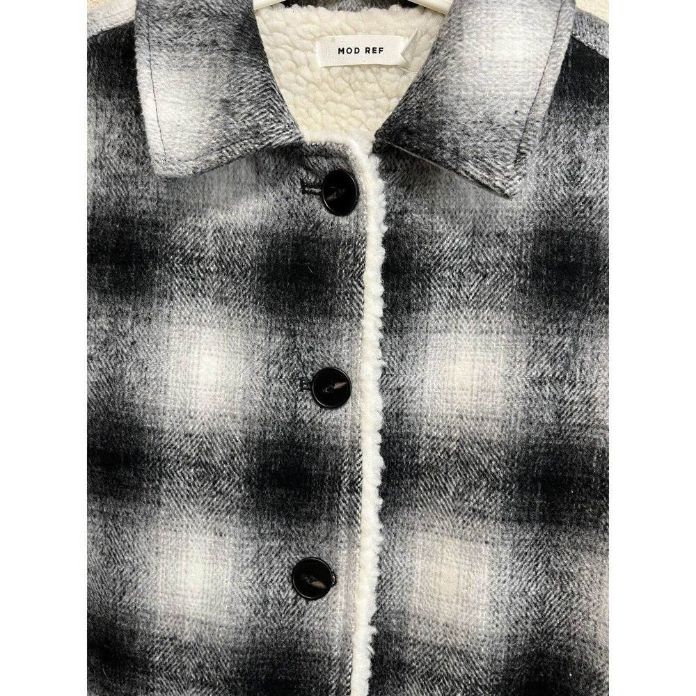 Mod Ref The Andy Jacket Sherpa Lined In Black Pla… - image 4